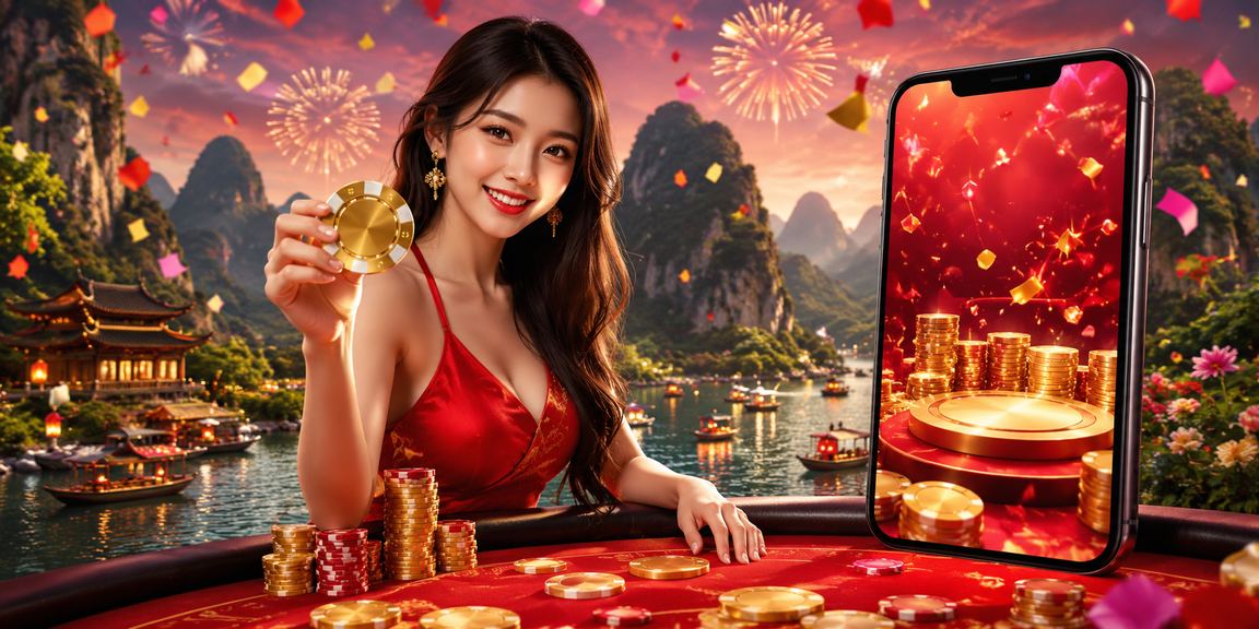 Khung cảnh Ninh Bình minh họa người dùng xem jackpot trên điện thoại